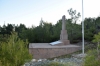 Το μνημείο του Αντισμηνάρχου (Ι) Στέφανου Κουρελιά, στο Δάσος Αχλαδερής Λέσβου.